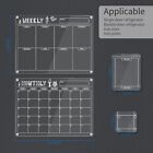 2 Pack Magnetic Fridge Calendar Dry Erase Board 16 x12  6 Markers With 3 Colors