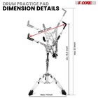 5core Snare Drum Stand W Sticks Holder Double Braced Tripod Stand Adjustable 22 