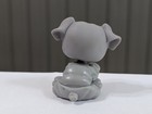 Littlest Pet Shop Lps Grey Bulldog Dog  916 Rare Messiest Eyes Purple B