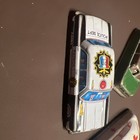 Vintage Made In Japan Tin Litho Friction Police Car Ambulance And Taxi
