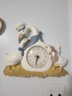Vtg Burwood Mother Goose Wall Clock Works   Coffee  Teapot   Pan Wall Hangings