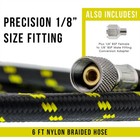 6  Airbrush Hose With 1 8  Bsp Fitting Ends   1 4  To 1 8  Compressor Adapter