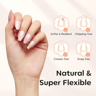 Short Coffin Nail Tips - 500pcs Fake Nails Gel Tips Half Matte Full Cover No Fil
