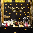 The Mom The Myth The Legend Gold Glitter Banner     Mom   s Birthday Party 