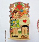 Lot Of 3 Antique Victorian Valentines 3-d Fold Down Style Honeycomb Dove