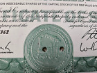 Vintage 1960s Pennsylvania Railroad Company 100 Share Stock Certificate - Green