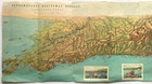 Original Vintage Map Black Sea -caucasus Coast - Soviet Union - Tourist - 1968