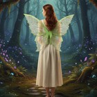 Colorful Elastic Fairy Wings Gradient Sheer Butterfly Shoulder Straps Elf Wings