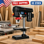 8-inch Benchtop Drill Press 5-speed Cast Iron Drill Press With Laser Guide Led