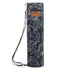  Yoga Mat Bag For 1 4-inch 1 3-inch Thick Exercise Yoga Mat  Navy Blue Leaf