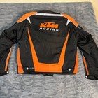 Ktm Racing Motorcycle Jacket Black Orange Men s Size L Armour Padded