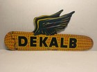 Vintage Metal Dekalb Seed   Feed Agriculture Pole-mounted Sign  no Pole 
