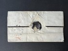 Qv Gb 1840 Sg 1 1d Penny Black Cover Plate 4 Fk Christchurch Dda 8th June 1840