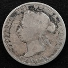 Canada 25 Cents 1872h  Coin  Silver  Inv e282