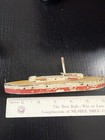 Wooden Toy Boat Lot Old Vintage Antique Wood Ship Canoe 3 Boats Etc Skiff Dingy