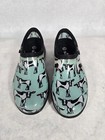 Sloggers Womens Size 6 Waterproof Rain   Garden Shoe Clog Mint Green Cow Print