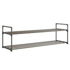 2 Tier Shoe Organizer Storage Rack Compact Footwear Holder Space Saving Solution
