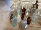 Lot Of 35 Antique   Vintage Glass Bottles Apothecary  Medicine Snuff