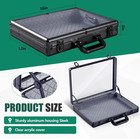 Trade Show Display Case Table Top Portable Aluminum Sports Card Display Case    