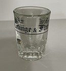 Vintage Shot Glass Clear Glass Double Thick Restaurant Style Pour Line Barware