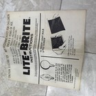 Vintage Lite Brite Lot Set Pegs Screen Box Guide Blank Guide Sheets