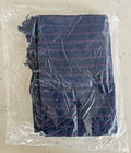 Klm Airlines - Inflight Blanket - Navy W Red Stripe And Fringe - Unopened