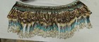 Beaded Belly Dance Hip Scarf Belt Fringe Tribal Boho Costume Festival Accessory