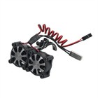 36mm Motor Dual Cooling Fan Heat Sink For Scx10 Trx4 Rc Car 3650 3660 Size Motor