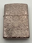 Rose Gold Deep Carved Design Armor Zippo Lighter New 49703 B16