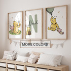 Classic Yellow Bear Wall Art-kids Room Decor-boys  Girls Bedroom nursery Decor