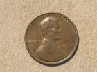 1972 Penny Errors No Mint Mark  Struck Off Center  Letters On Rim  Close Am