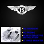 2 Bentley Continental Gt gtc Mulsanne Car Welcome Ghost Puddle Light
