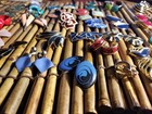 Vintage Lot Retro  Earrings Enamel On Metal Some Brand Clip   Pierce Paint  
