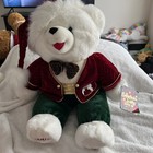 Dan Dee 2002 Snowflake Teddy Bear Plush Holiday Stuffed Animal