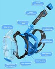 Wstoo Full Face Snorkel Mask   Fins Set - Dry Top  Anti-fog  Camera Mount