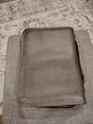 Zondervan Aviator Style Bible Cover Zipper Handle Brown Faux Leather Xl