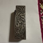 Beautiful Vintage Art Deco 800 Italian Sterling Silver Lipstick Case 1930   s 40s