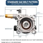 3 4  Shaft Horizontal Pressure Washer Pump  3400psi 2 5gpm  Replacement Pump
