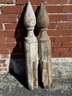 2 19thc  Wood Finials 27 5 h  Victorian Gingerbread Architectural Elements