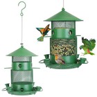 Outdoors Hanging Bird Feeder Metal Squirrel-proof Chew-proof Wild Bird Feeder
