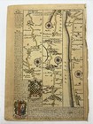 The Road From London To Chichester - Antique Route Map  Circa 1720 Owen   Bowen