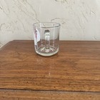 Vintage Anchor Hocking Disney Mickey Mouse Club 1955 Red And White Glass Mug Cup