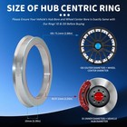 4 Pcs Hub Centric Rings 73 1mm Od To 57 1mm Id Aluminum Wheel Hub Spacer