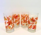 Royal Norfolk Libbey Fall Autumn Leaves 16oz Glasses - Set Of 4