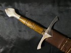 Handmade Medieval Sword 37  Stainless Steel Blade Rosewood Handle   Scabbard