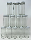 4 Oz Jars Tall skinny Spice Jars With Metal Lids 24 Pack - Brand New