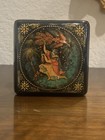 Vintage Palekh Russian Lacquer Box Folk Art Fairytale Ivan And The Firebird