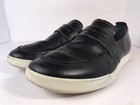 Ecco Cathum Mens Size 10 5 Shoes Black Leather Slip-on Comfort Penny Loafers