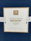 Pottery Barn Teen Classic Metro Bed Skirt 18  Drop Navy Twin Xl  n21