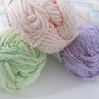 Lot 6 Skein Bernat Handicrafter Cotton 4 Pink  Peach 1 Lavender 1 Aloe Vera